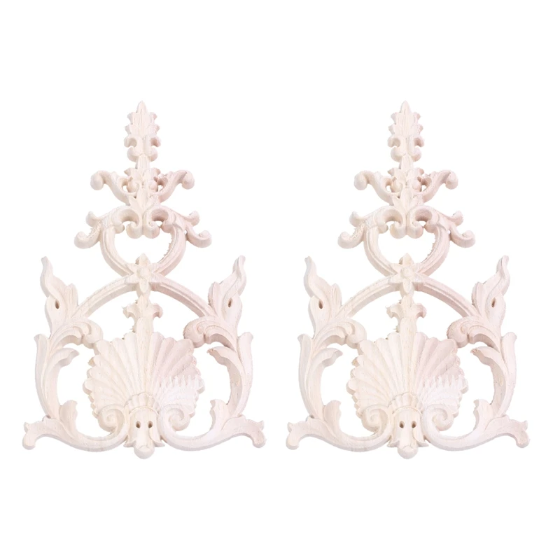 

2 шт., деревянная резная аппликация