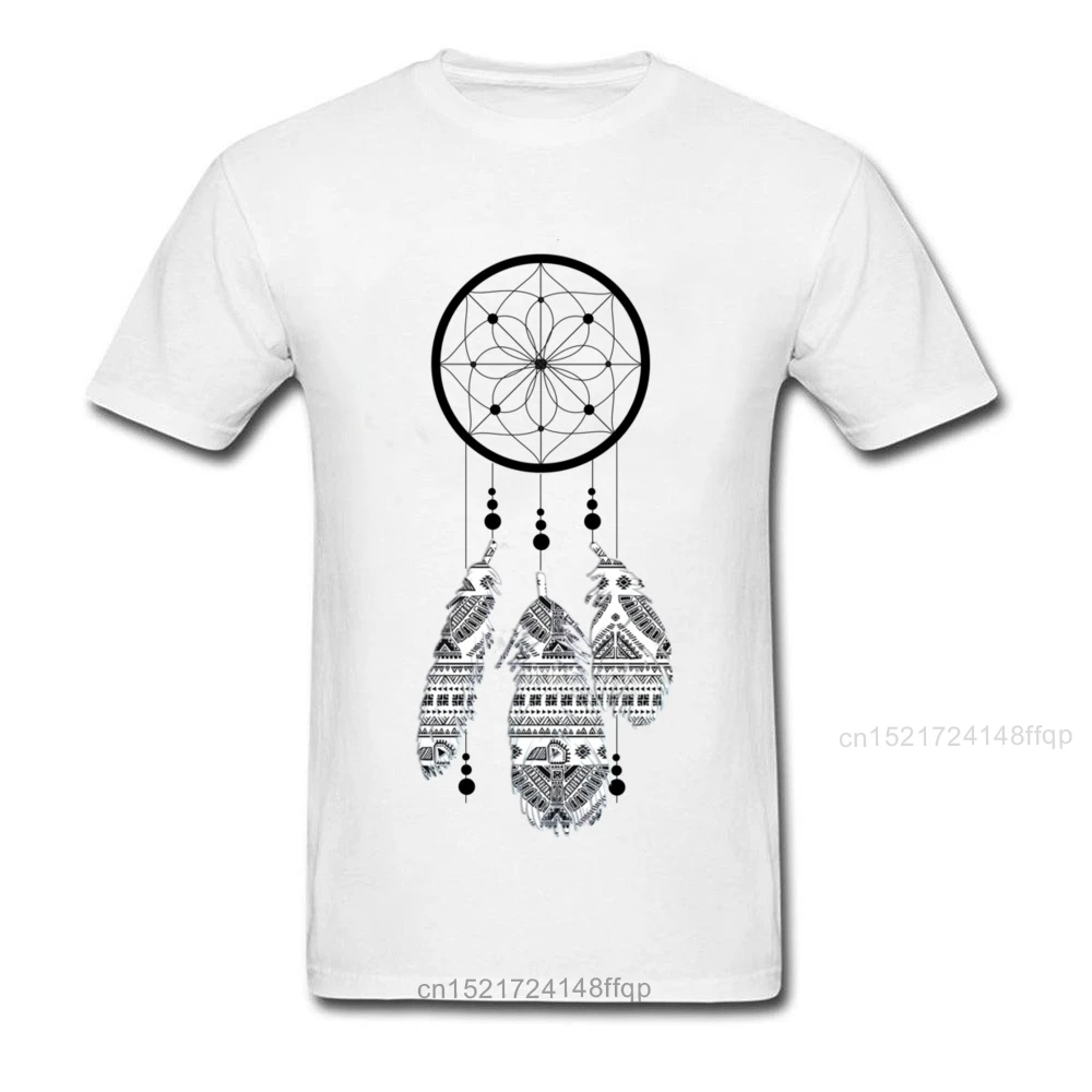 Ловец снов Отец День 100% хлопок ткань o-образный вырез топы рубашки короткий рукав