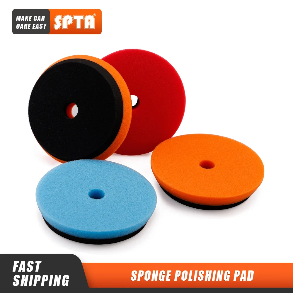 

(Bulk Sale) SPTA 5Inch (125mm) Heavy duty Buffing Polishing Pads Set For 125mm DA / RO Dual action Car Polisher Buffer