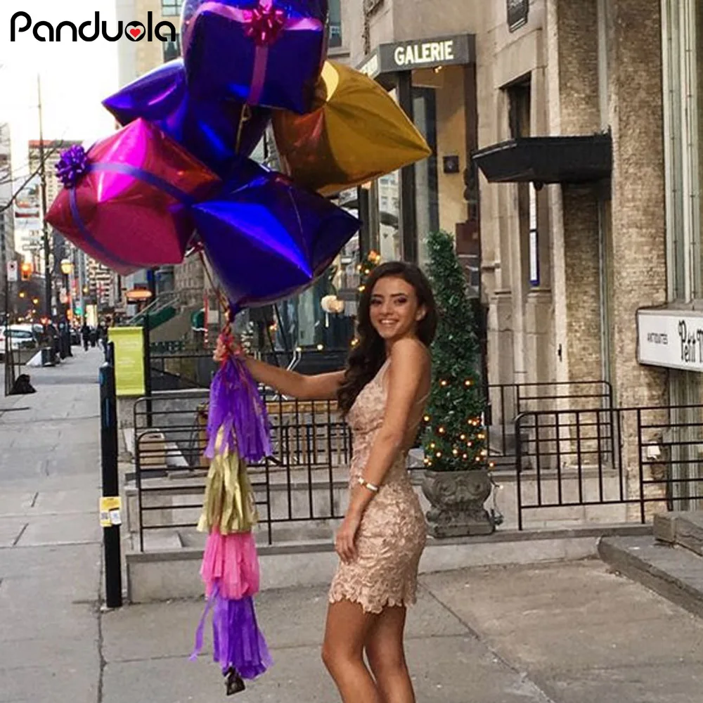 24-дюймовый 4D бриллиантовый куб фотошар шары из цельной фольги луна алюминиевая