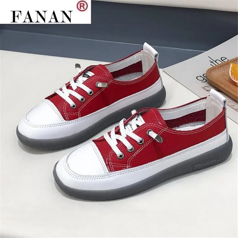 

Fashion Shoes Women's Vulcanize Shoes Spring New Solid Color PU Leather Shoes Woman Casual Shoes Sneakers Zapatos de Mujer F232