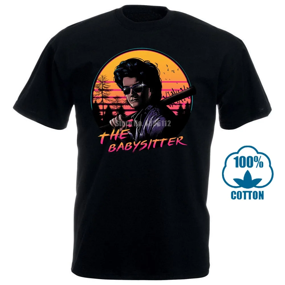 Мужская футболка в стиле ретро Stranger Things Стива Харрингтона с короткими рукавами и