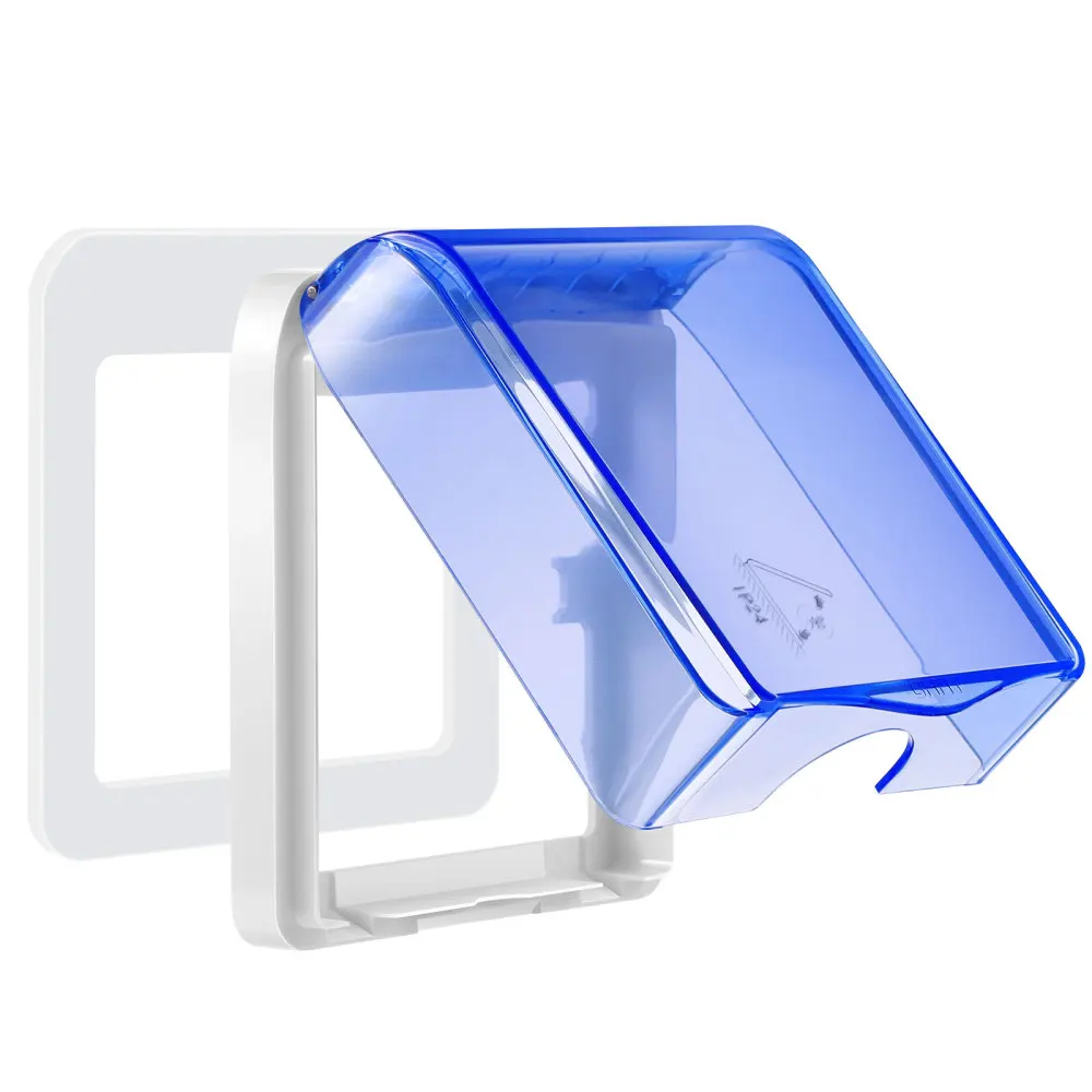 OUNONA Waterproof Box 86 Type Wall Switch Socket Panel PVC Transparent Protector | Дом и сад