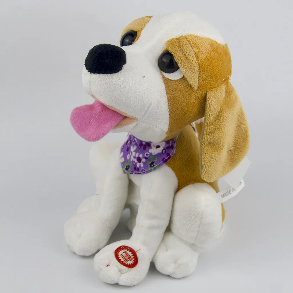 Электрические плюшевые игрушки креативная кукла собака лабрадор забавные