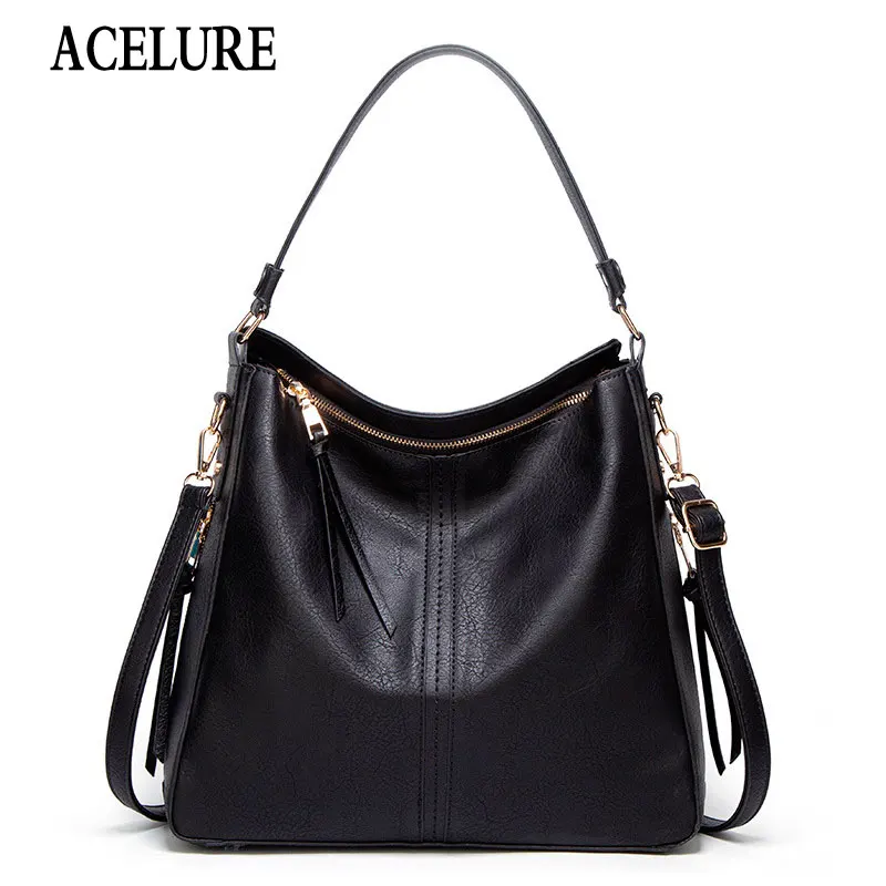 

ACELURE Wholesale Drop Shopping Women's Bag New Large Handbag High Capacity Soft PU Leather Beautiful Shoulder Messenger Bag