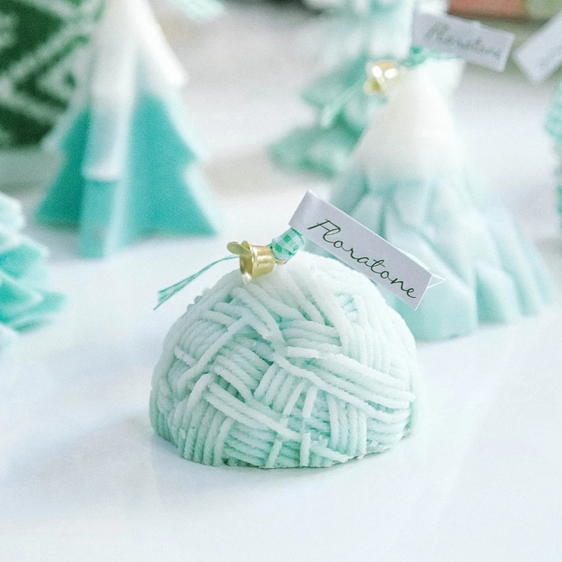 3D Вязание шерсть формы для свеч DIY ароматический гипс делает свечку мыльный