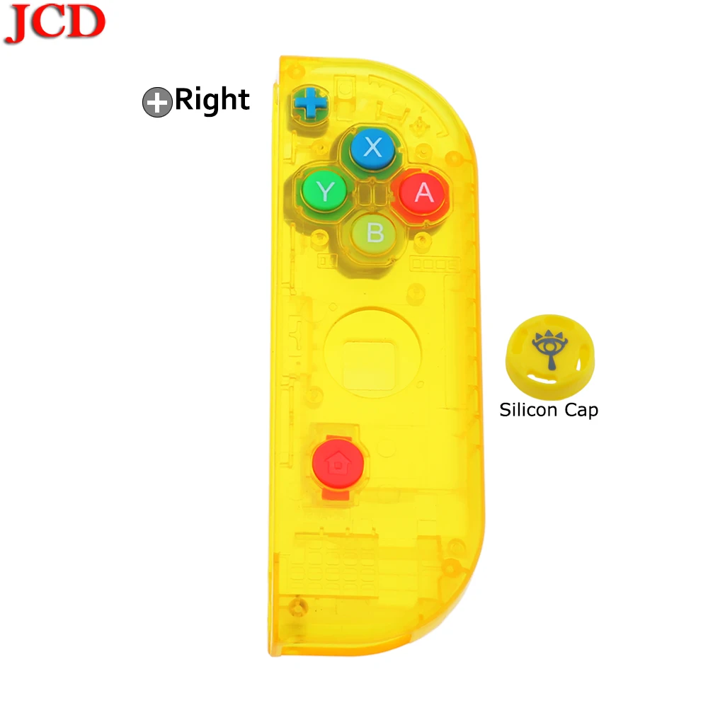 JCD прозрачный цвет DIY для Joy-Con корпус чехол для kingd контроллер NS оболочка игровая консоль для переключателя влево или вправо - Цвет: No14  Right