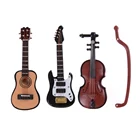 1 шт. фигурки Масштаб 112 миниатюрный домик для кукольного домика гитара скрипка инструмент сделай сам часть для домашнего декора подарок для детей