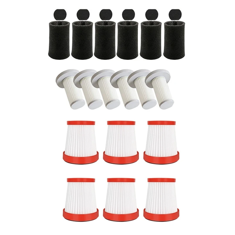 

Top Deals 1 Set Handheld Vacuum Cleaner Hepa Filter Sponge Filter Kit & 1 Set Replacement Spare Parets Hepa Filter