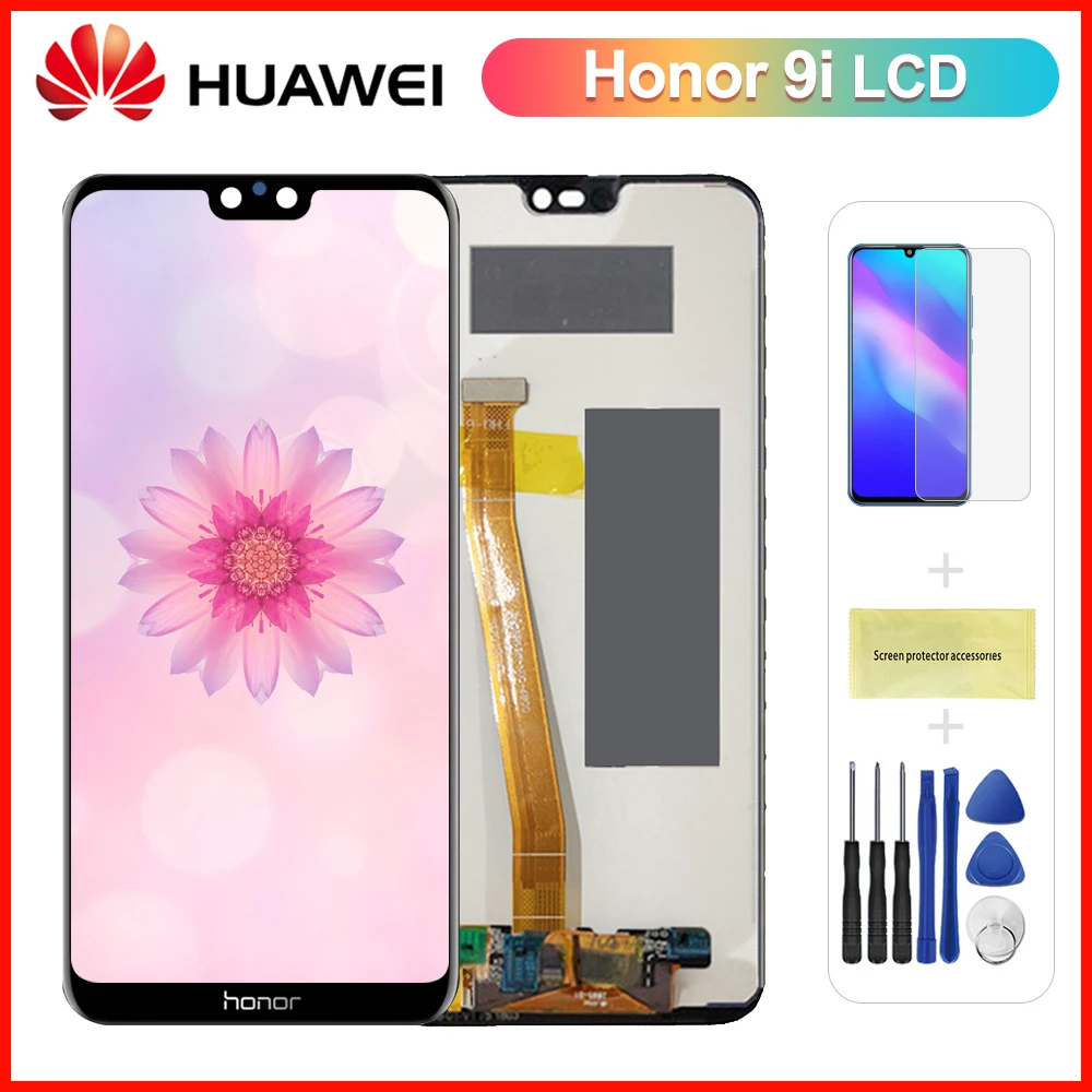 

5,84 ''Оригинальный дисплей для Huawei Honor 9i 2018, Honor 9N, сенсорный экран, дигитайзер с рамкой, замена Honor 9i, телефон с ЖК-дисплеем