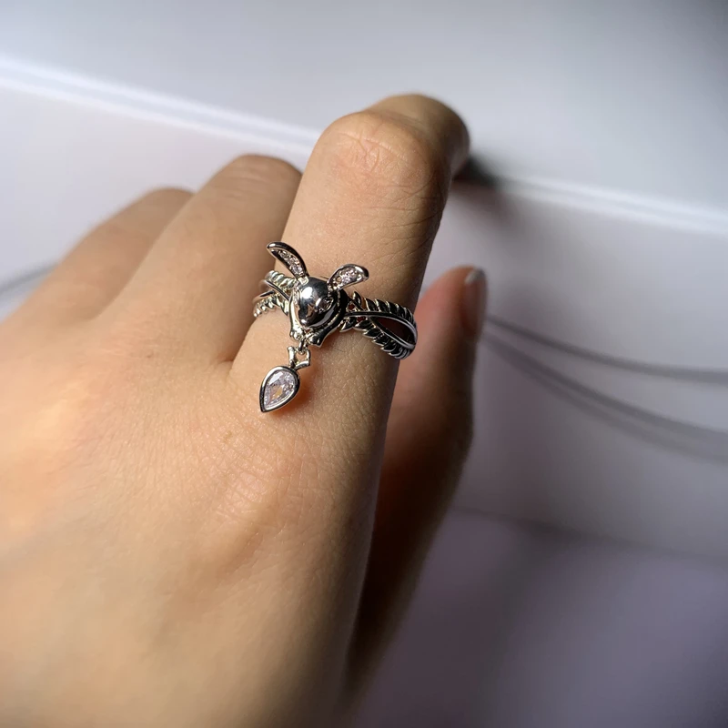 Женское кольцо ANGELFRIGG серебряное в форме животного для вечеринки свадьбы
