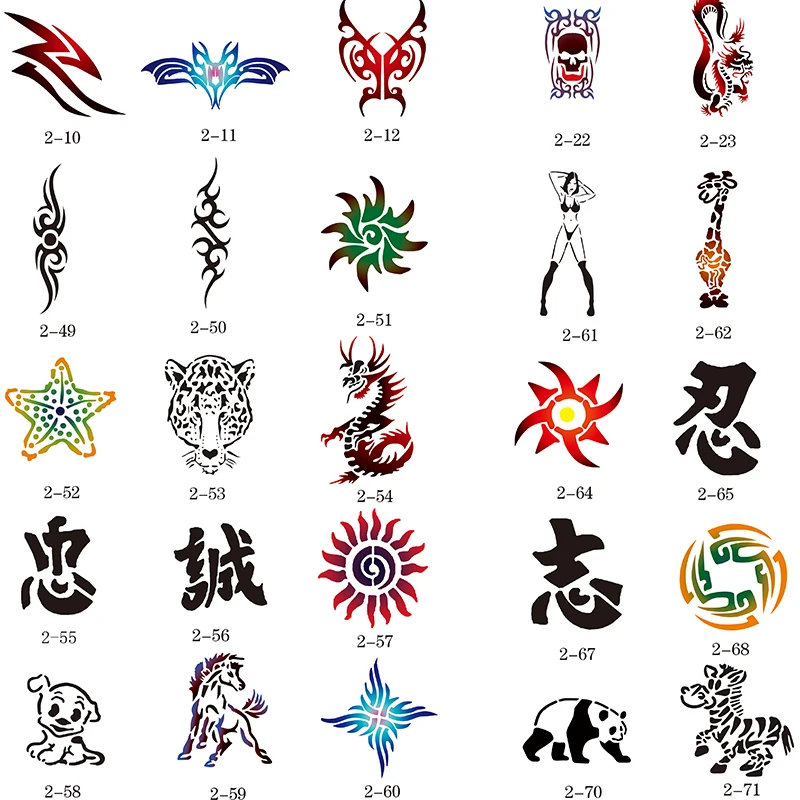 3 книги Золотая Татуировка Феникс трафареты спрей боди арт живопись для