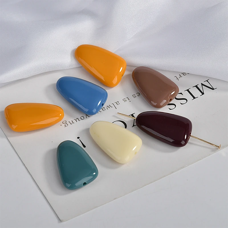 Весенние акриловые серьги с прямоугольным отверстием в стиле ретро | Украшения и