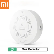 Original Xiaomi Smart Home Honeywell Fire Alarm Smoke Sensor Gas Detector Work for Gateway Security Mijia Home Kit APP