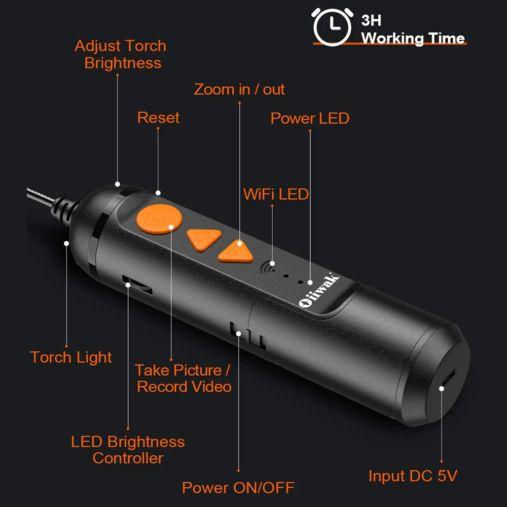 Беспроводной винтовка эндоскоп 4 5 мм фотоловушка пистолет Wi-Fi мини-камера для