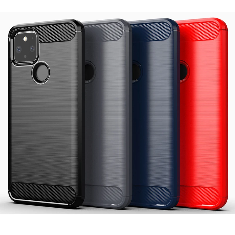 Противоударный чехол из углеродного волокна для Google Pixel 2 3 4 5 3A XL 4A 4G телефона 2XL 3XL