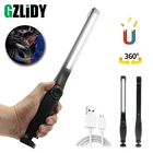 USB Перезаряжаемые светодиодный рабочий светильник супер яркий COB вспышка светильник Плавная тусклая походный светильник фонарь с магнитом Водонепроницаемый Фонари