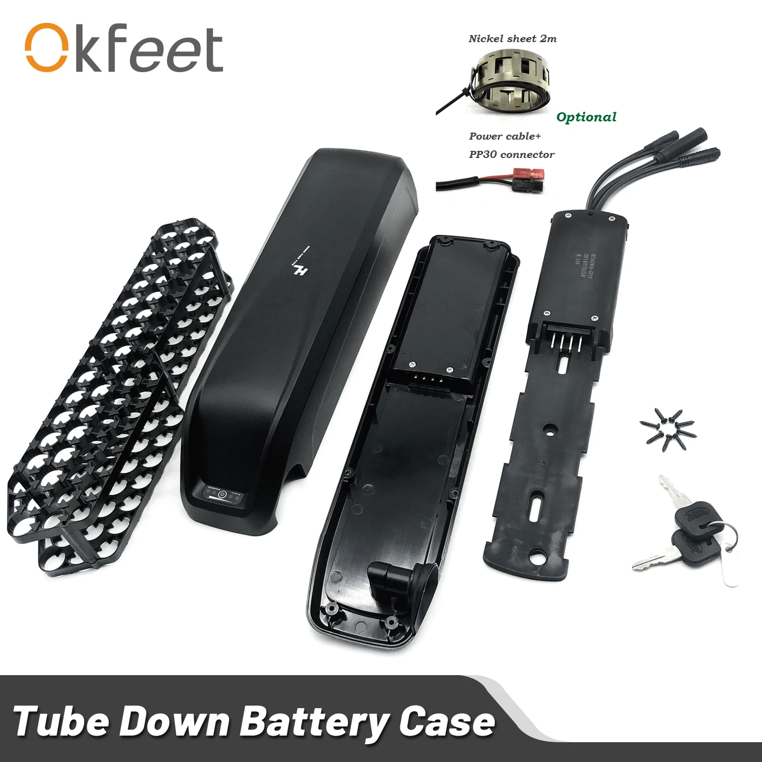 

Okfeet Ebike HL Battery Storage Box 36V 48V Controller HL Electric Bike e-bike 18650 Case Battery Lithium
