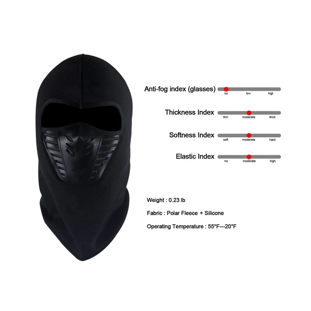 Balaclava Motorcycle Full Face Mask Skull Ghost Windproof Breathable Anti-UV Outdoor Sports Bicylce Bike Neck Gaiter Shield | Автомобили и