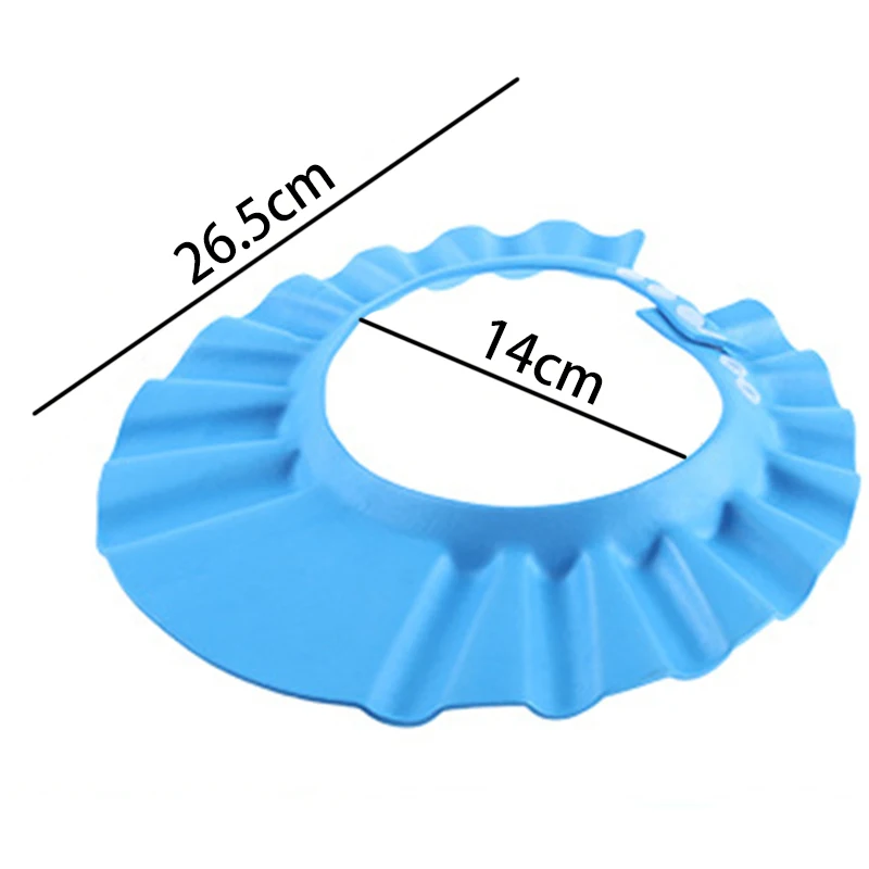 Шапочка для купания и мытья волос детей безопасный шампунь мягкая Регулируемая