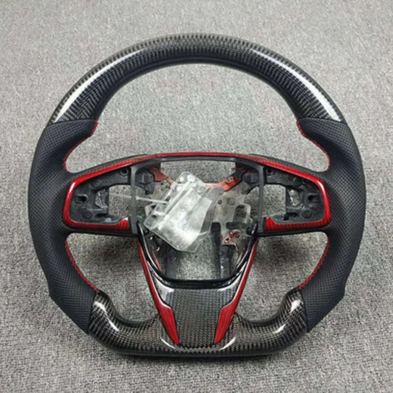 Автомобильное рулевое колесо из углеродного волокна для Honda CR V Civic Accord Inspire Legend Z Fit