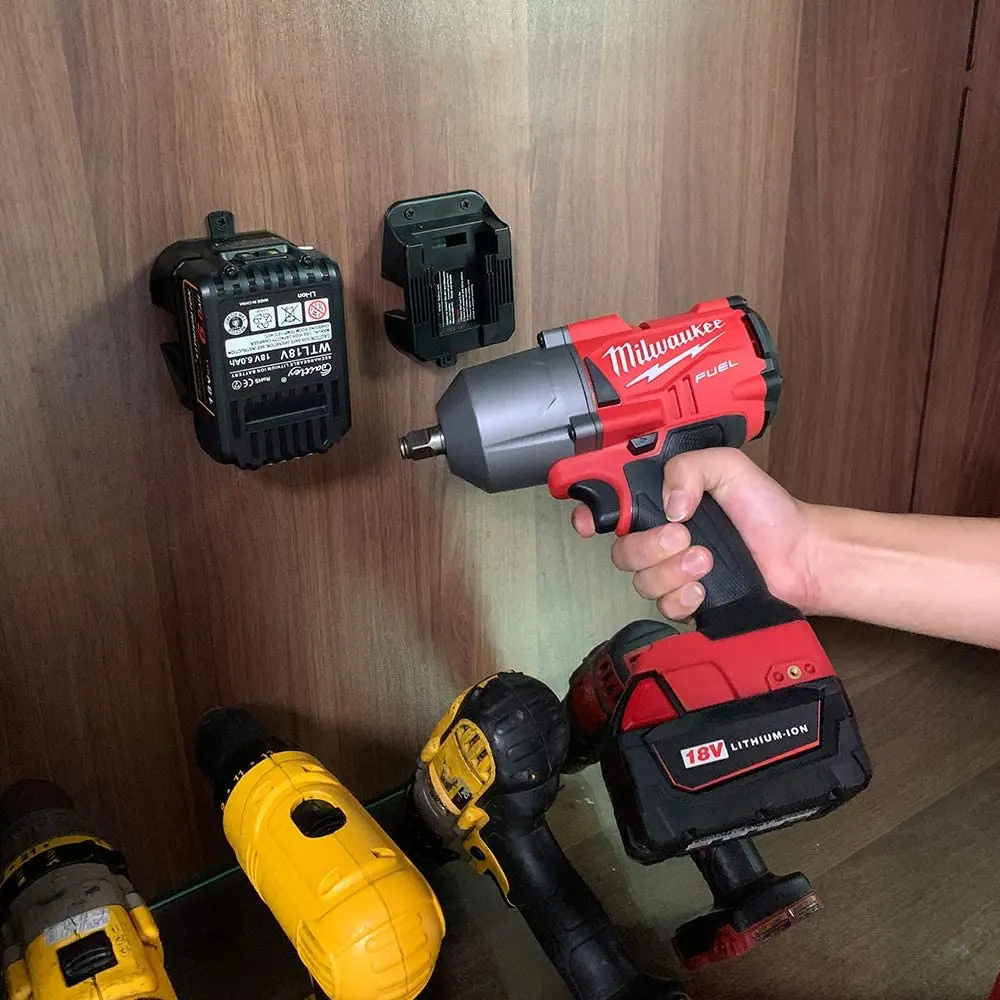 Держатель батареи Waitley подходит для DEWALT stand DCB182 DCB183 DCB184 DCB185 frame and Milwaukee m18 Batteries