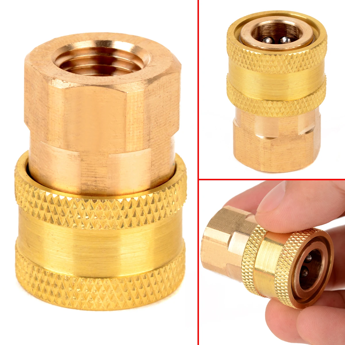 1 шт. 1/" Женский NPT латунный быстроразъемный соединитель пневматические фитинги для мойки давления 12 мм ID для автомойки Mayitr