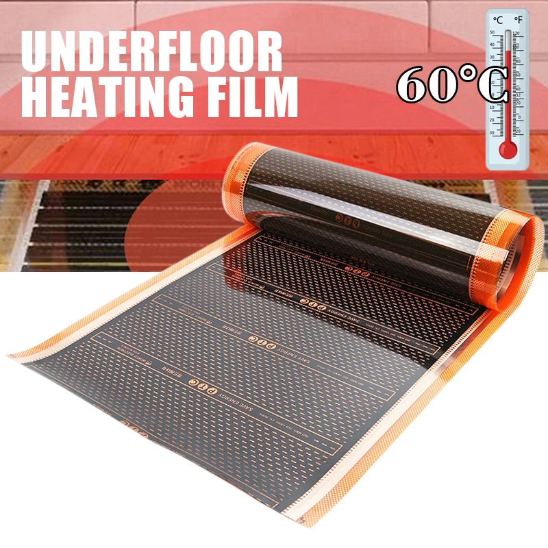50 см 220 Вт инфракрасная пленка для подогрева пола домашний коврик PTC