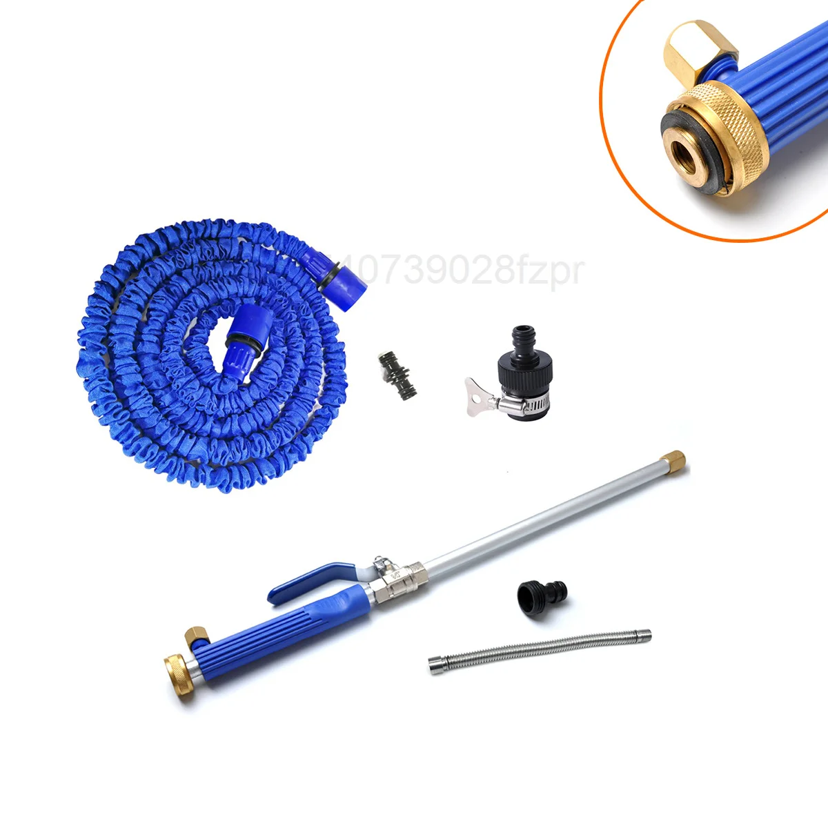

Combined high-pressure cleaning water gun set (water gun + hose + nipple connector + extension pipe)