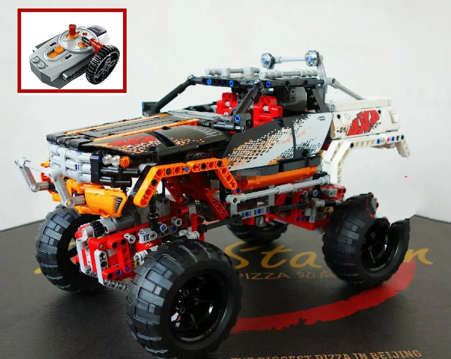 Строительные блоки наборы кирпичей игрушки 20014 Радиоуправляемый трек двигатель