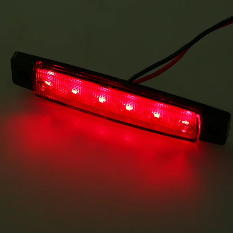 Светодиодный индикатор posbay 10 шт. 12 В 6 SMD для автомобилей автобусов грузовиков