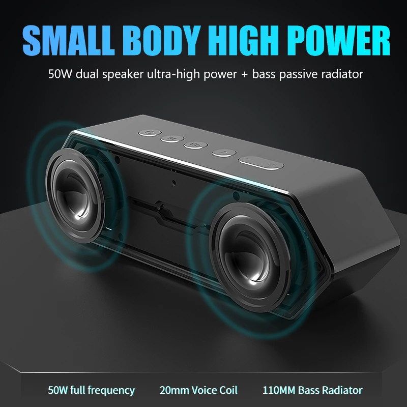 XDOBO 50 Вт высокомощная портативная игровая Bluetooth-Колонка TWS наружная