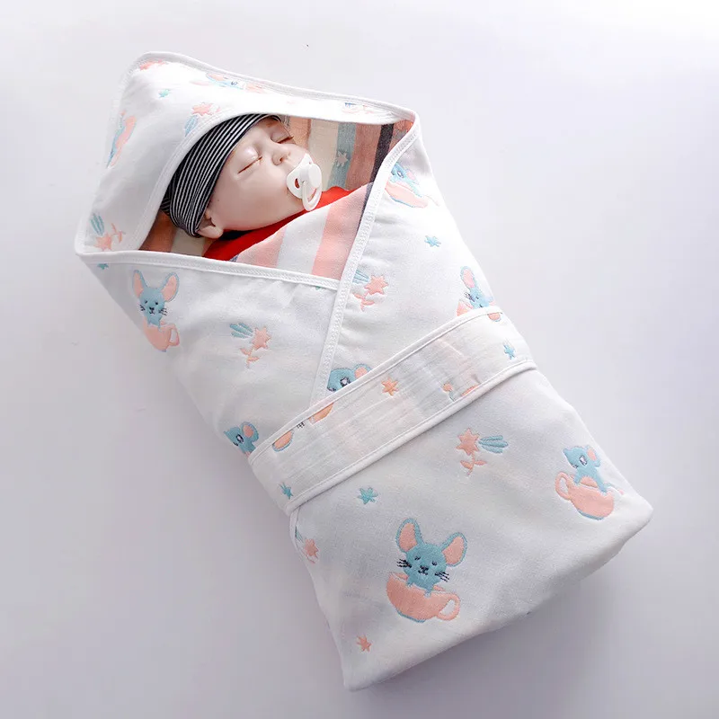 Одеяло для новорожденных 90*90 см обнимающееся одеяло детское Марлевое полотенце