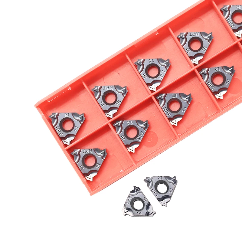 

16IRM 14 NPT Thread 10pcs 16IR 14 NPT 60 Angle Thread Turning Tool Tungsten Carbide Insert Threading Lathe