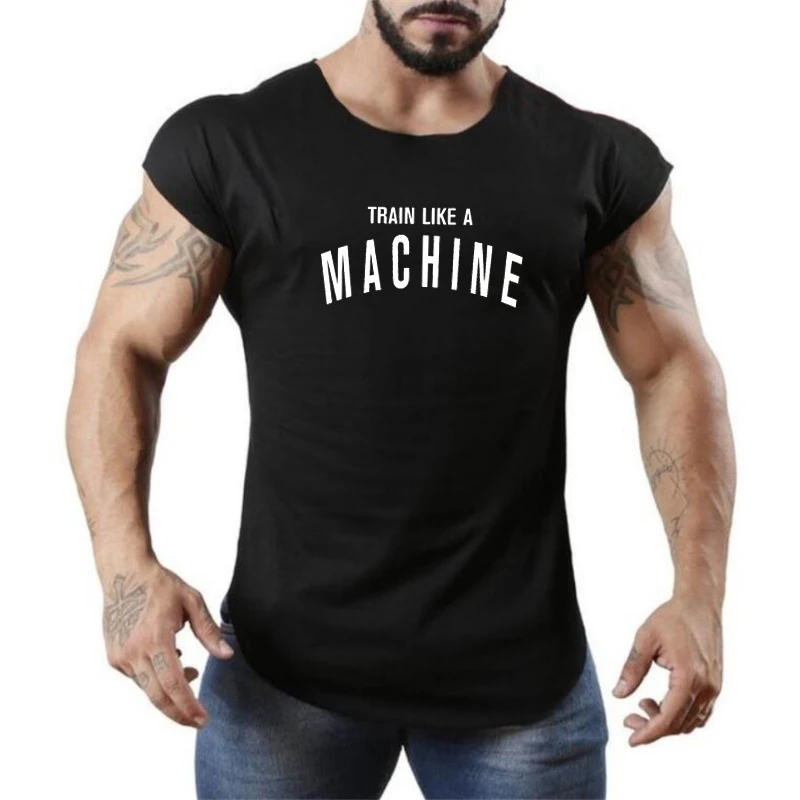 Casual Workout Fashion Cotton Mens Tank Top Vest Musculation Fitness Singlets Sleeveless Gym Clothing Bodybuilding Mesh Shirt | Мужская