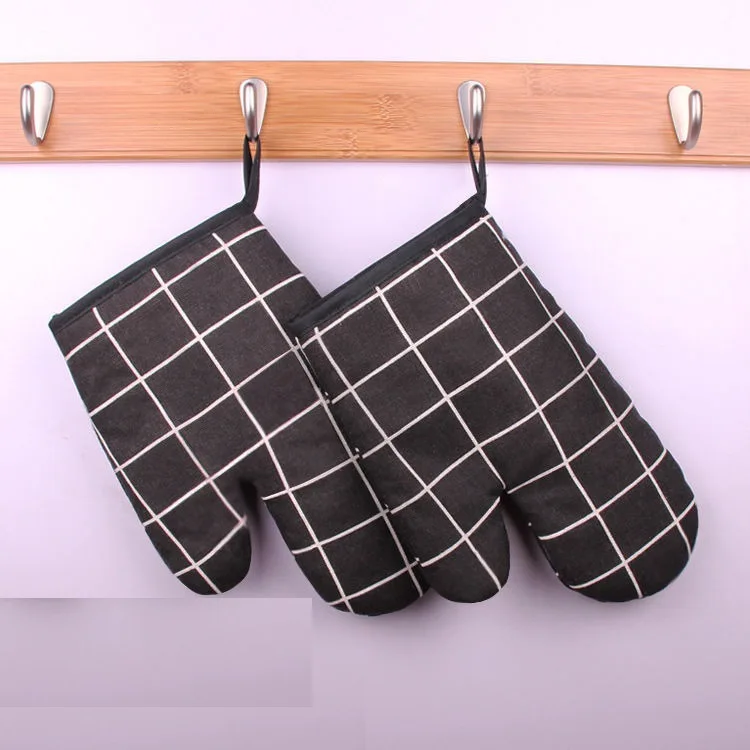 

2 Thick Microwave Oven Gloves High-temperature Resistant Insulated Kitchen Household Heat Oven Oven Bakery Only Heat Resistant