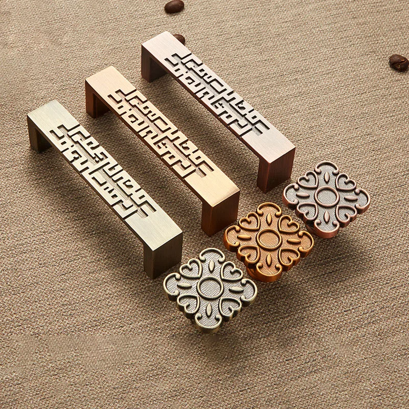 

Шкаф Konbs, красная бронзовая ручка под старину, мебельные ручки из цинкового сплава, книжный шкаф, ящик, шкаф, винный шкаф, ручки