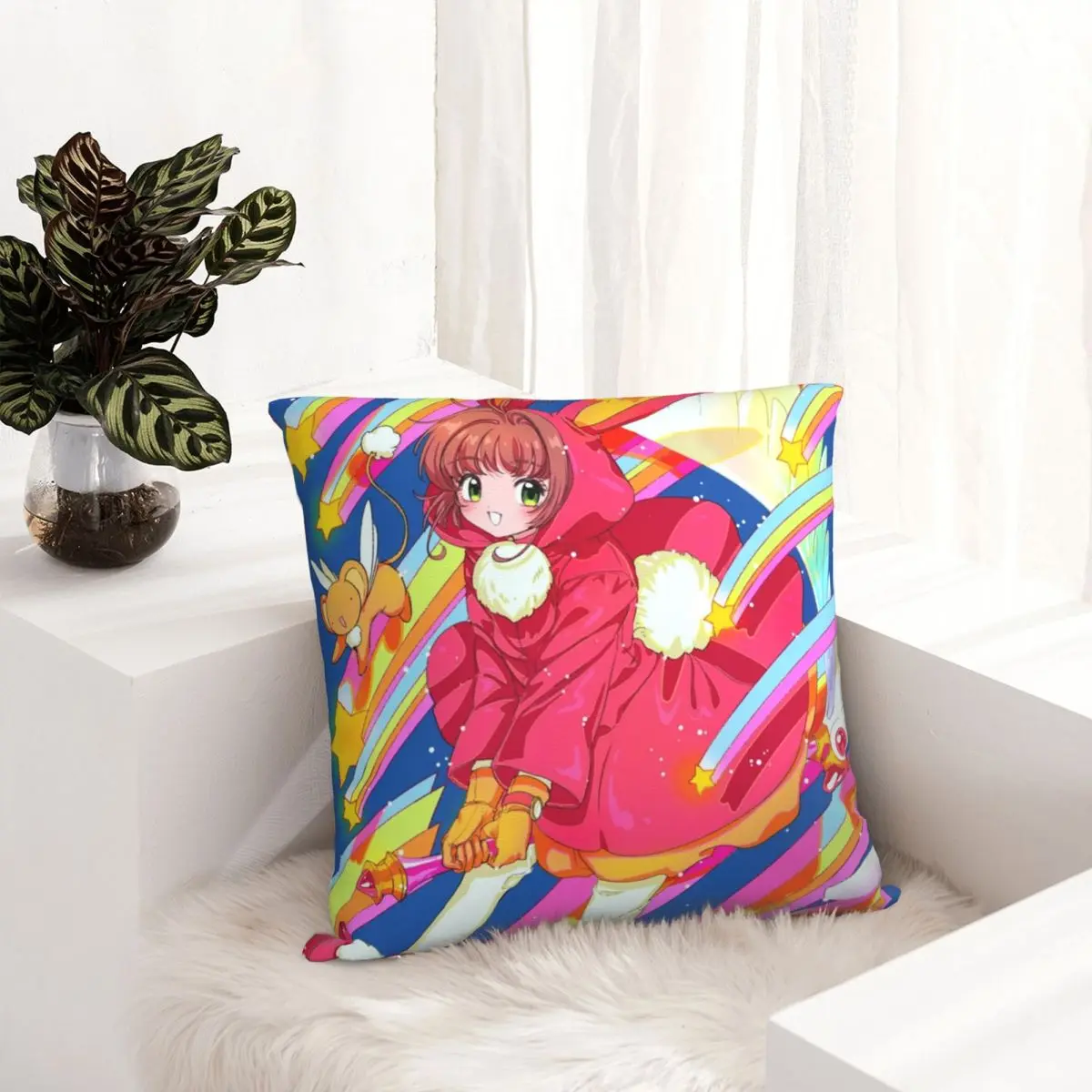 Cardcapt Sakura Rainbow Dream наволочка для подушки украшения Аниме Манга двухсторонняя