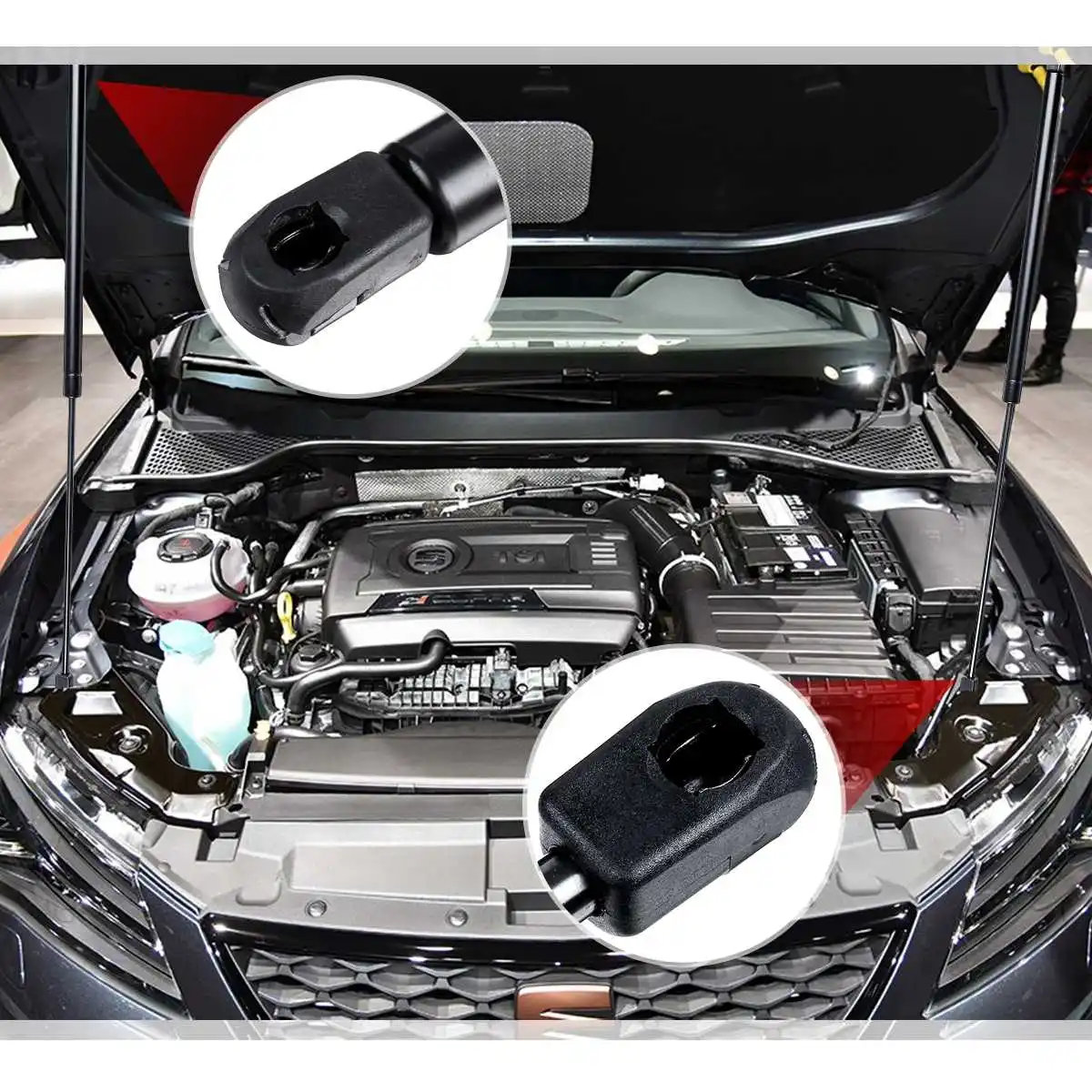 Передняя крышка капота двигателя амортизационные стойки опорная ручка газовая