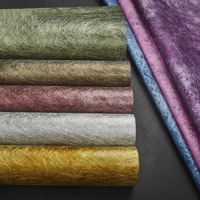 Шелковая бумажная упаковка с 2 листами цветов для самостоятельного декора