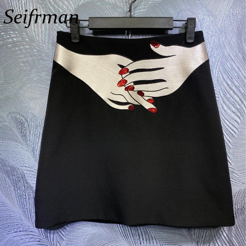 

Seifrmann Women Summer Fashion DesignerSkirt Set Ruffles Lantern Sleeve Loose Blouses + A-Line Skirts 2 TwoPiecesSuit 2021