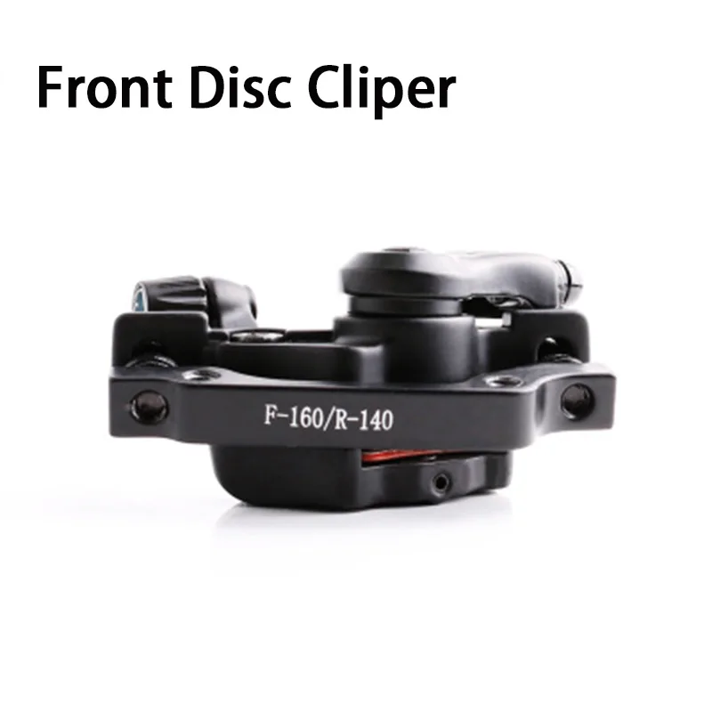 Front Cliper Общий набор дисковых тормозов для горного велосипеда, механический тормоз, тяговый дисковый тормоз, передний суппорт, задний суппорт 160 мм, набор кабелей - Цвет: Front Cliper