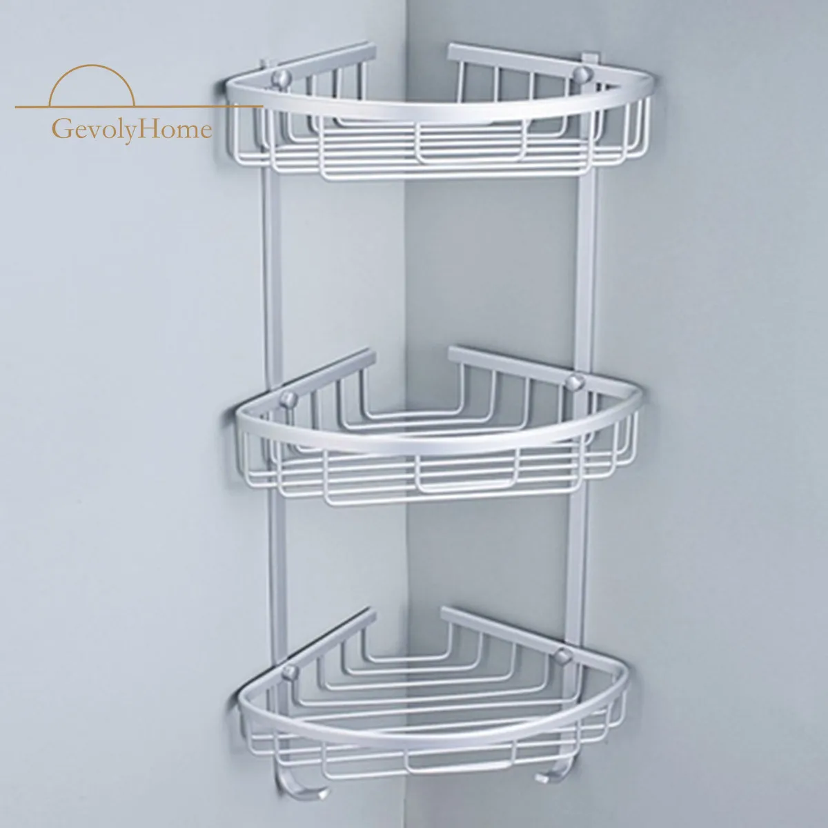 Бесплатная доставка 1/2/3 слоев треугольный угловой органайзер для шампуня ванной