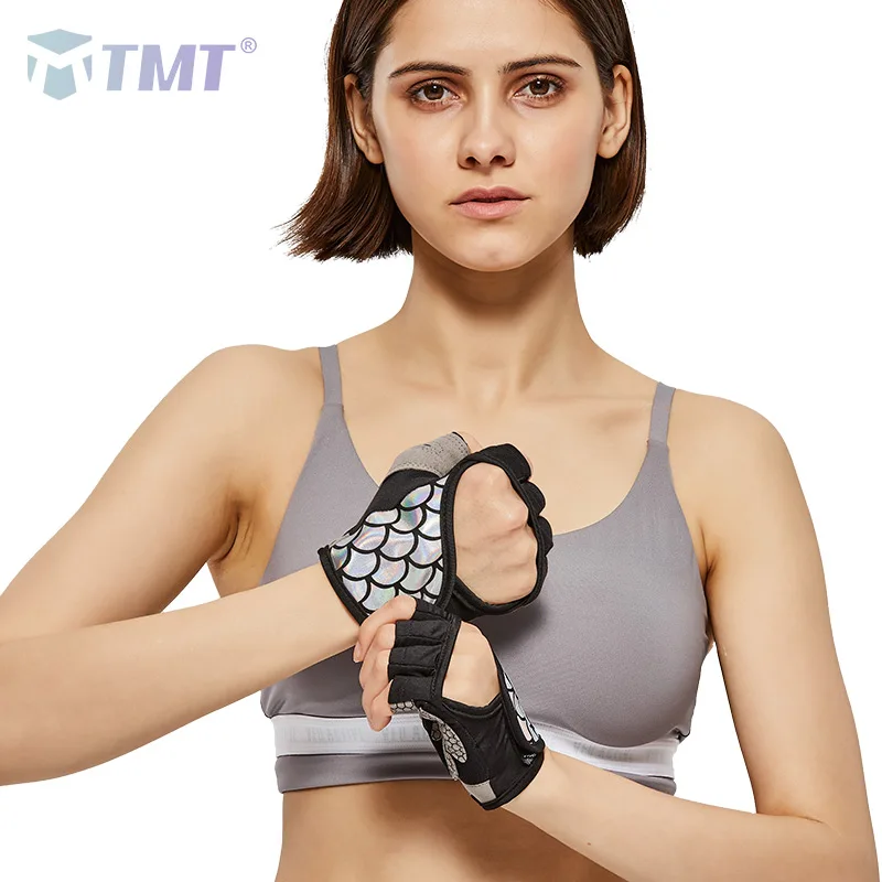 TMT Спортивные Перчатки для фитнеса гантели женские дышащие спортивные перчатки