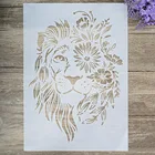 Трафарет льва A4A3A2 для творчества и рукоделия, для настенной живописи, скрапбукинга, фотоальбом, декоративное тиснение, бумажная карта