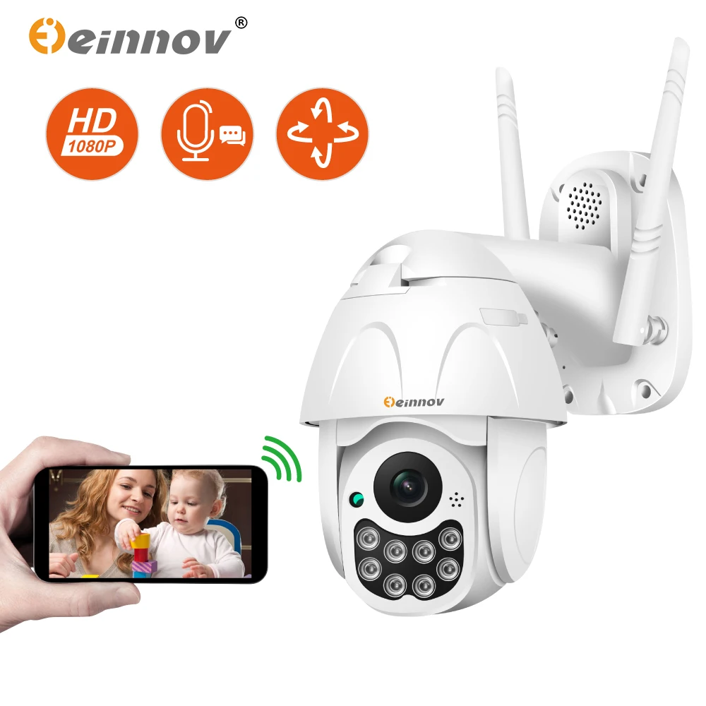 Einnov Wifi IP камера беспроводная камера безопасности Открытый 1080 P HD камеры наблюдения аудио ONVIF 2MP IR ночного видения P2P Yoosee