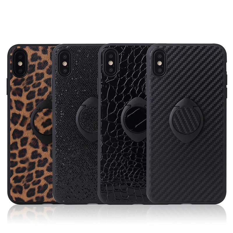 Кожаный чехол для телефона IPhone 11 Pro Max Xr 6s 6 S 7 8 Plus X Xs Max samsung A50 A70 S10 Plus Мягкий чехол с кольцом-держателем Etui