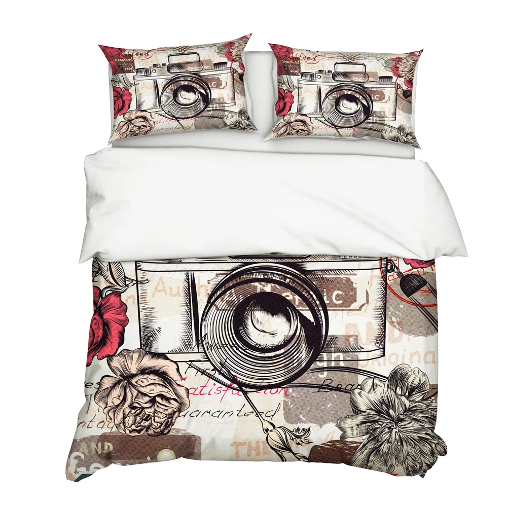 

Комплект постельного белья YuXiu3D с цифровым принтом, черное постельное белье и наволочки, размер King, Queen, Twin