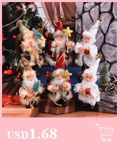 Новогодний Санта-войлок 10 шт рождественские украшения дерево кулон Одежда патч Natale Санта-Клаус Kerst Navidad@ YL