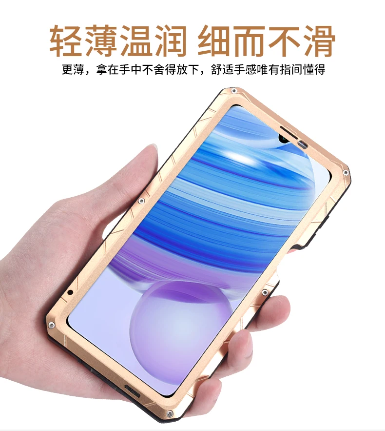 Ударопрочный Алюминиевый металлический чехол IMATCH для Xiaomi Mi POCO X3 NFC 11t 10t Pro Lite